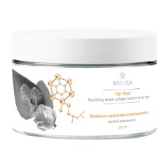 Живильна кератиново- колагенова маска для всіх типів волосся 250 мл.