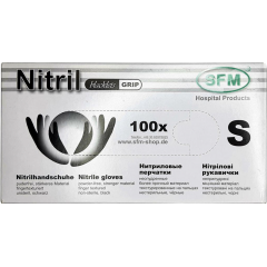 Рукавички нітрилові SFM чорні 5г. S 100 шт (50пар)