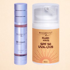 Крем ВВ з SPF15 50 мл + Флюїд SPF 50 50 мл NanoeStetic + подарунок